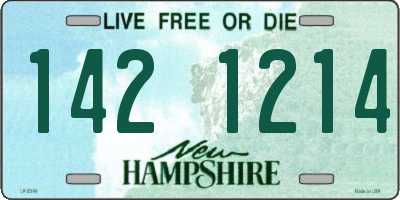 NH license plate 1421214