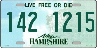NH license plate 1421215