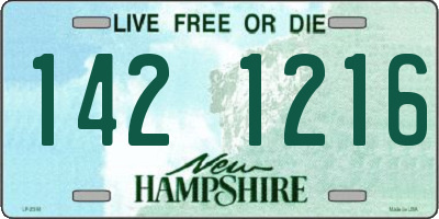 NH license plate 1421216