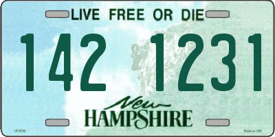 NH license plate 1421231