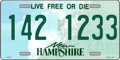 NH license plate 1421233