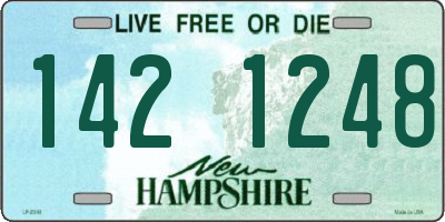 NH license plate 1421248