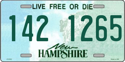 NH license plate 1421265