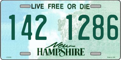 NH license plate 1421286