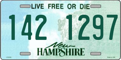 NH license plate 1421297