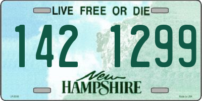NH license plate 1421299