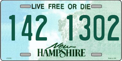 NH license plate 1421302