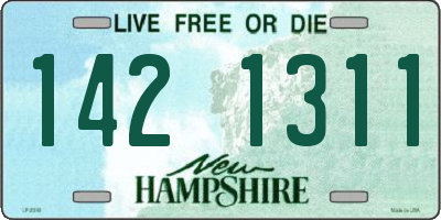 NH license plate 1421311