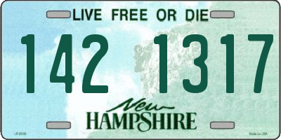 NH license plate 1421317