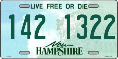 NH license plate 1421322