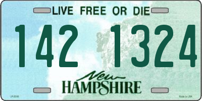 NH license plate 1421324