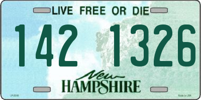 NH license plate 1421326
