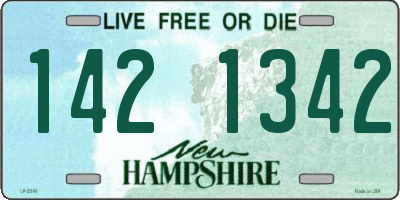 NH license plate 1421342