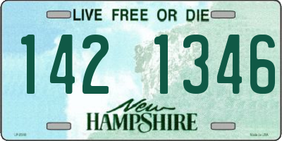 NH license plate 1421346