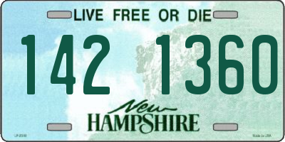 NH license plate 1421360