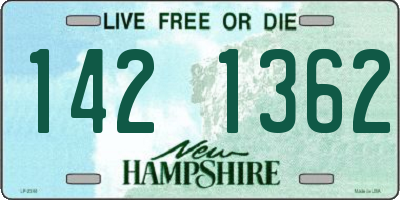 NH license plate 1421362