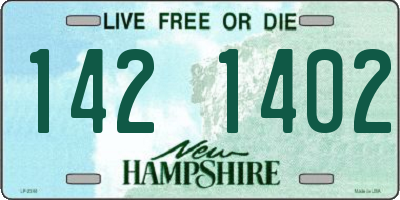 NH license plate 1421402