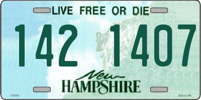 NH license plate 1421407