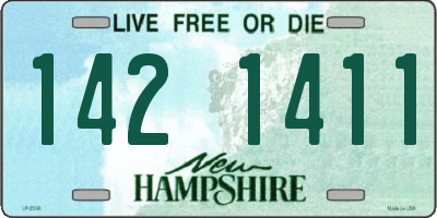 NH license plate 1421411