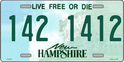 NH license plate 1421412