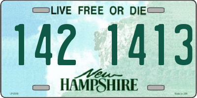 NH license plate 1421413
