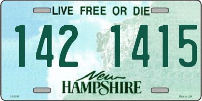 NH license plate 1421415