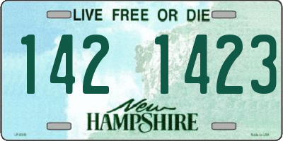 NH license plate 1421423