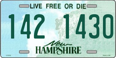 NH license plate 1421430