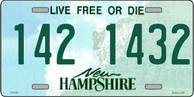 NH license plate 1421432