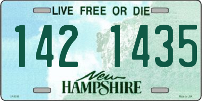 NH license plate 1421435