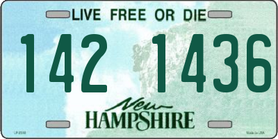 NH license plate 1421436