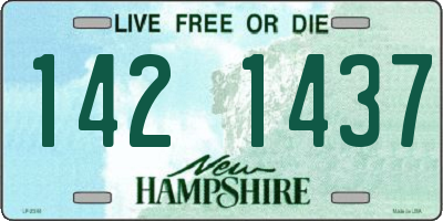 NH license plate 1421437