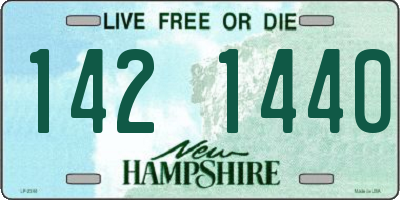NH license plate 1421440