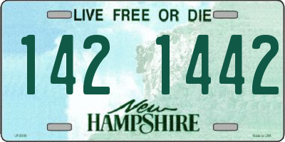 NH license plate 1421442