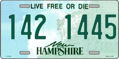 NH license plate 1421445