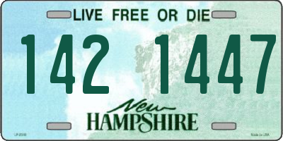 NH license plate 1421447