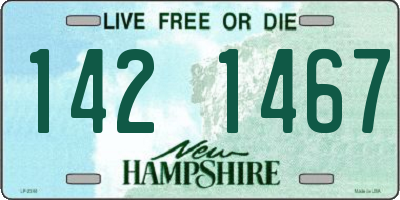 NH license plate 1421467