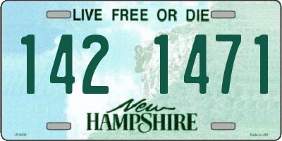 NH license plate 1421471