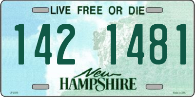 NH license plate 1421481