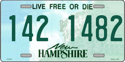NH license plate 1421482
