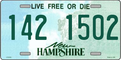 NH license plate 1421502