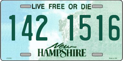 NH license plate 1421516