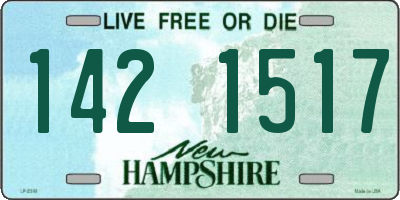 NH license plate 1421517