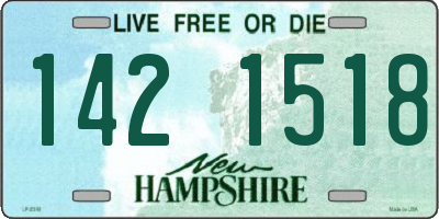 NH license plate 1421518