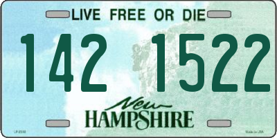 NH license plate 1421522