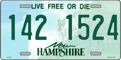 NH license plate 1421524