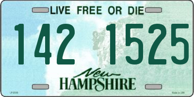 NH license plate 1421525