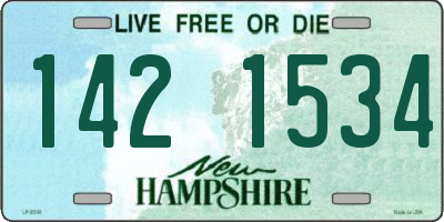 NH license plate 1421534
