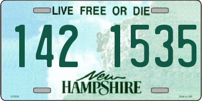 NH license plate 1421535