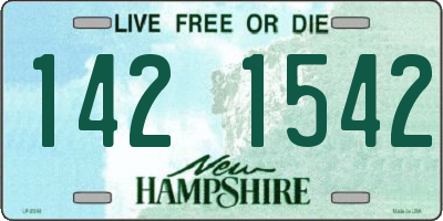 NH license plate 1421542